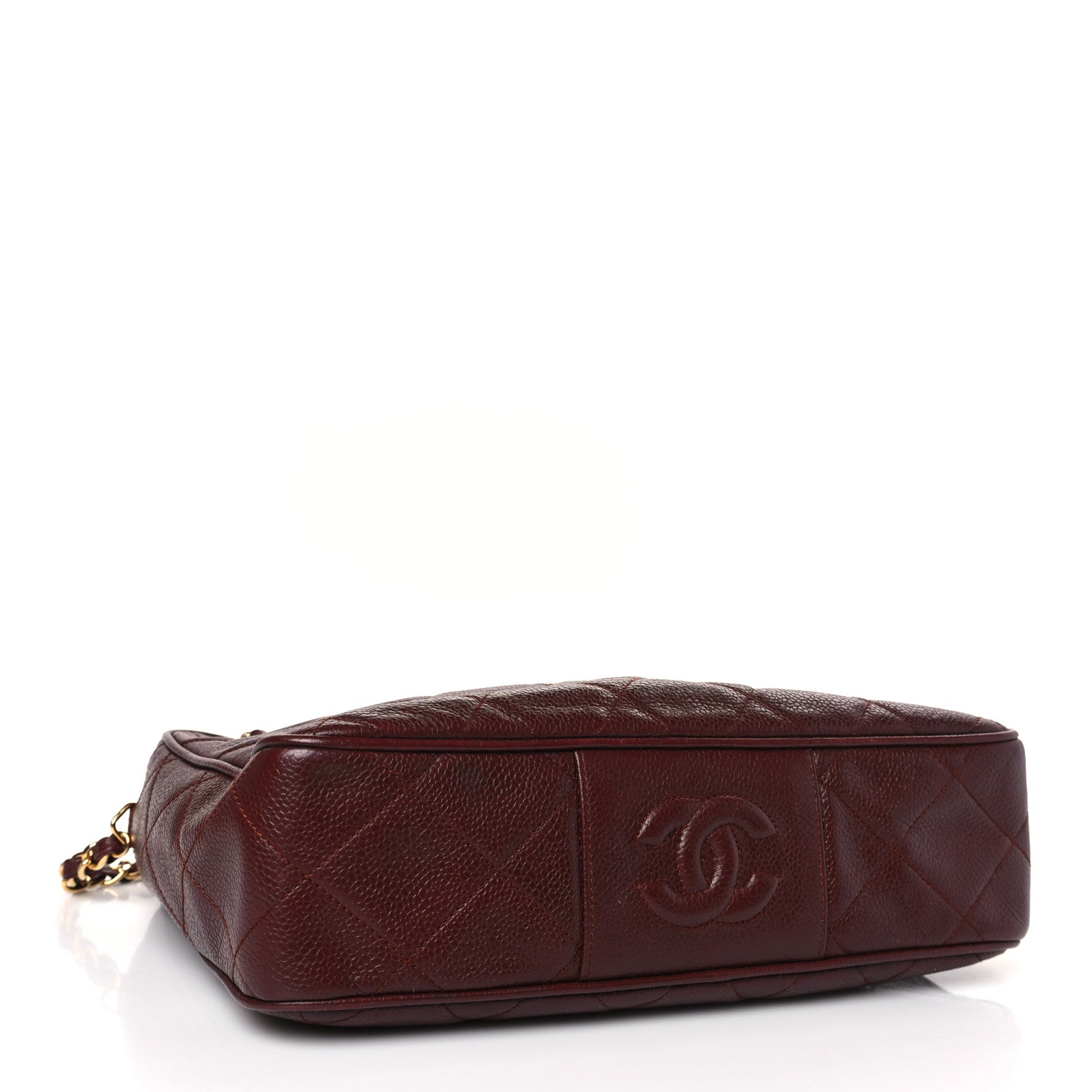 Chanel Caviar Quilted Camera Case Burgundy 4 of 8