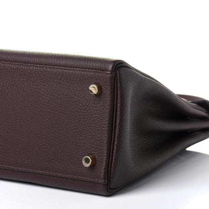Hermes Togo Kelly Retourne 32 Chocolate 7 of 9