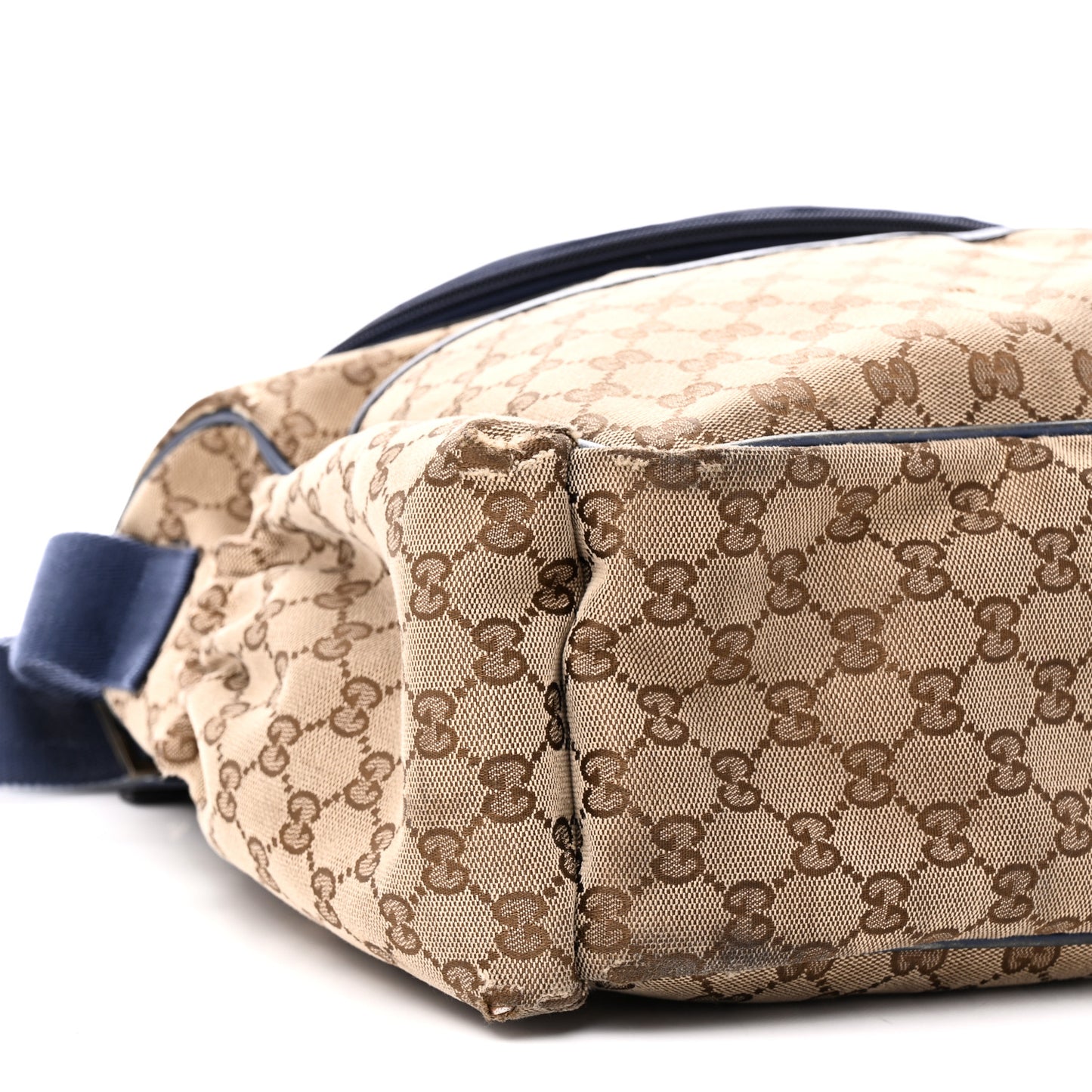 Monogram Natural Pigskin Large Diaper Bag Beige Ebony Cocoa Dark Chocolate