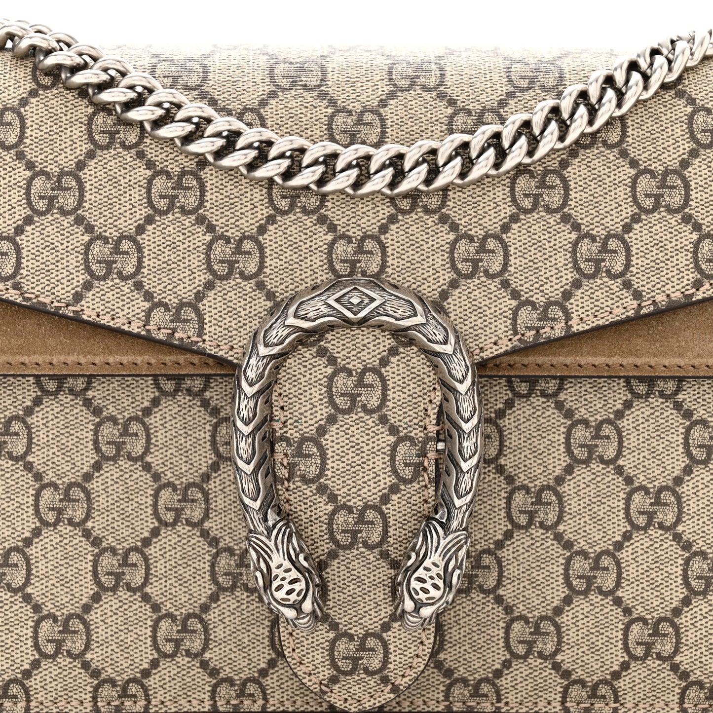 GG Supreme Monogram Small Dionysus Shoulder Bag Taupe