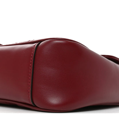 Gucci Calfskin Matelasse Small GG Marmont Shoulder Bag Rosso Ancora Red 10 of 10