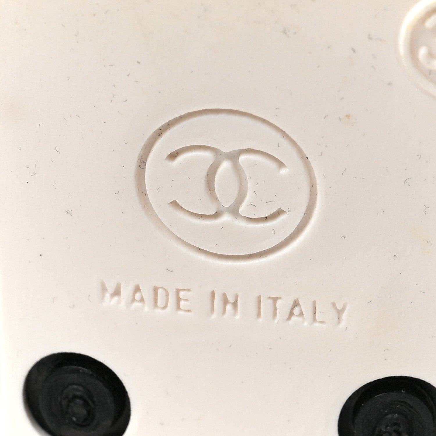 Chanel Rubber Camellia Rain Boots 37 Black 3 of 6