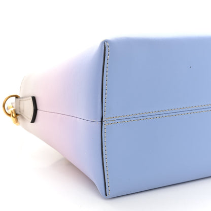 Fendi X JOSHUA VIDES Vitello Century Sfumato Medium By The Way Boston Bag Ghiaia Rosa Azzurro 9 of 10