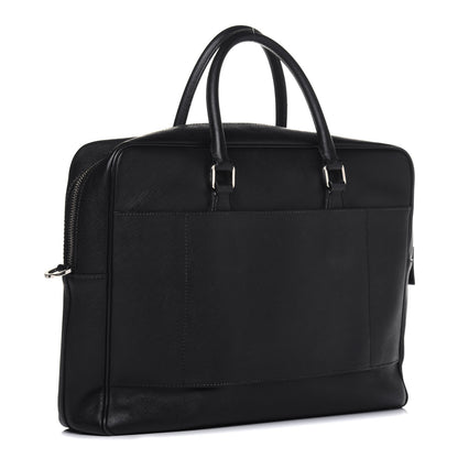 Prada Saffiano Travel Briefcase Nero Black 3 of 21