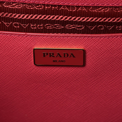 Prada Saffiano Lux Large Tote Peonia 6 of 8