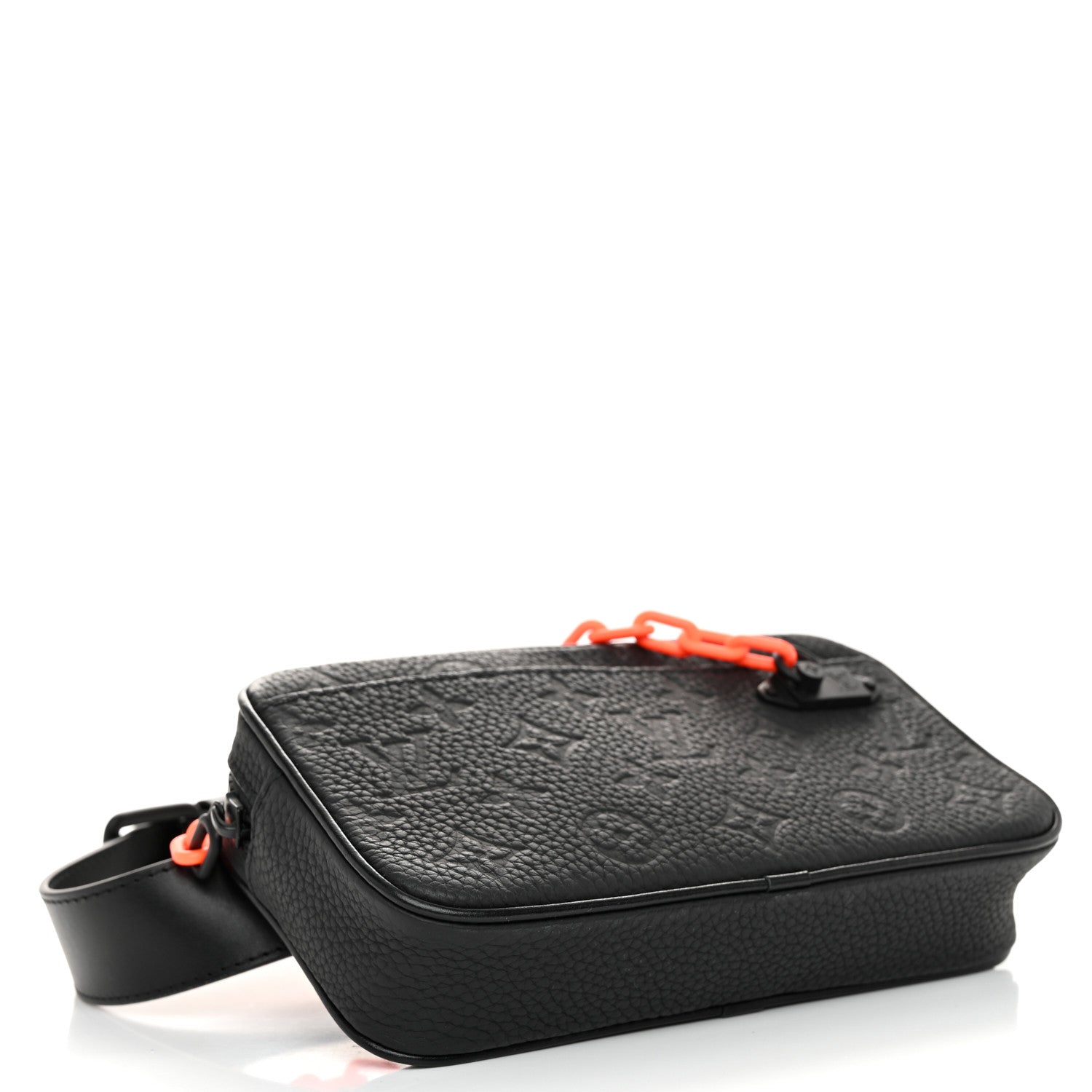 Louis Vuitton Taurillon Monogram Uniformes Solar Ray Soft Pochette Volga Belt Bag Black 4 of 10
