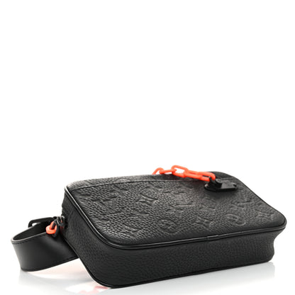 Louis Vuitton Taurillon Monogram Uniformes Solar Ray Soft Pochette Volga Belt Bag Black 4 of 10