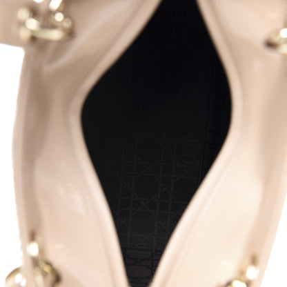 Christian Dior Patent Cannage Medium Lady Dior Beige 5 of 8