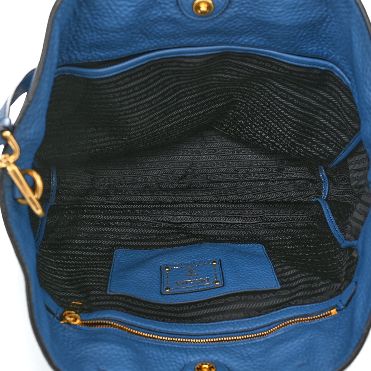 Prada Vitello Daino Shopping Tote Inchiostro 5 of 14