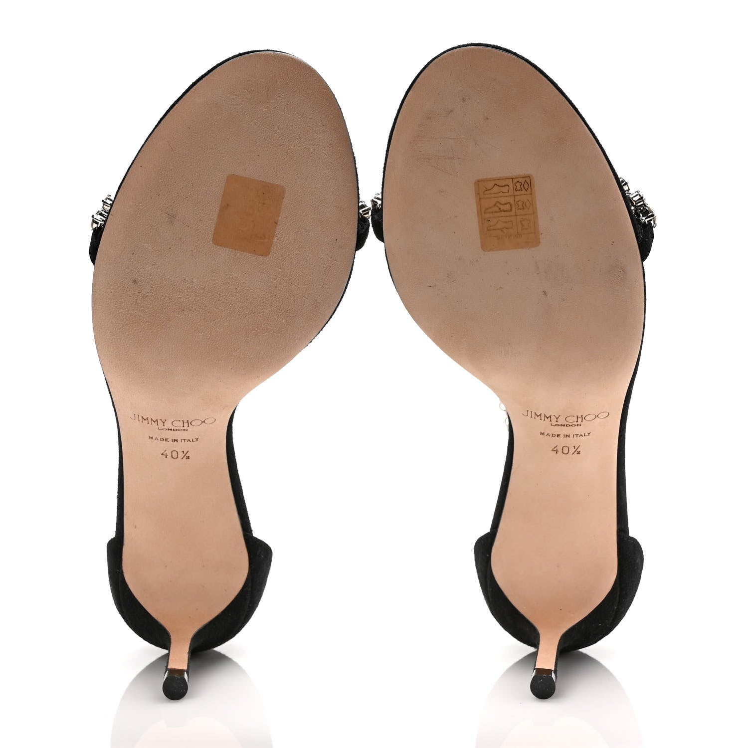 Jimmy Choo Suede Embellished Shiloh Pumps 40.5 Black 5 of 8