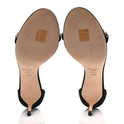 Jimmy Choo Suede Embellished Shiloh Pumps 40.5 Black 5 of 8