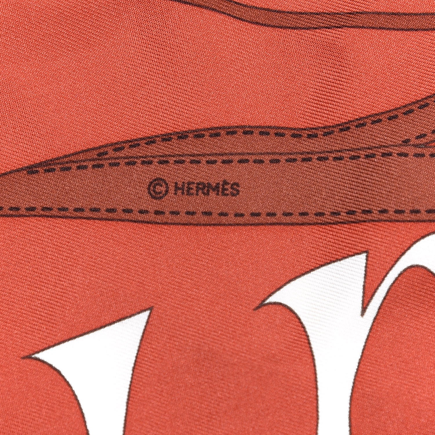 Hermes Silk Monsieur et Madame Shawl 140 3 of 5