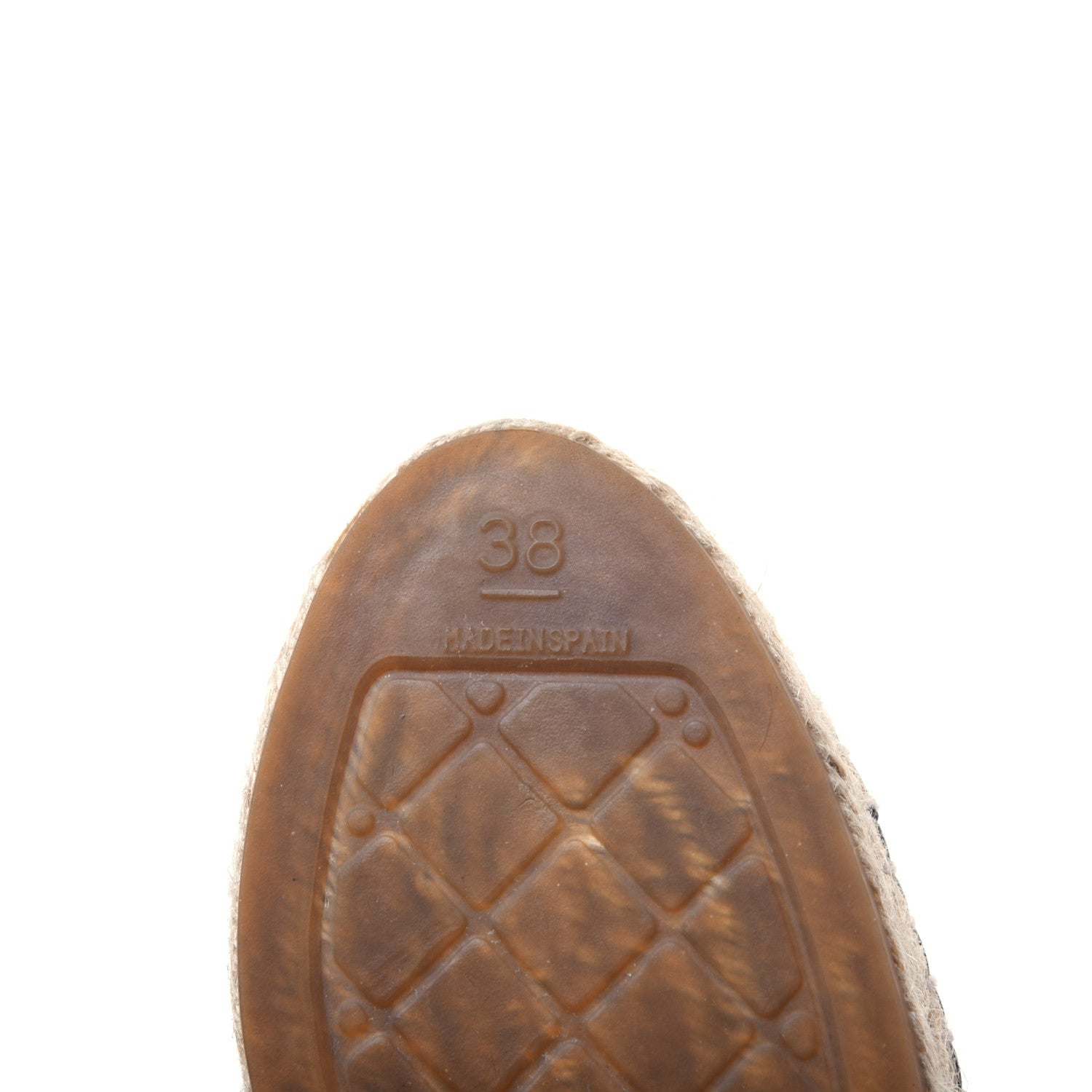 Chanel Lambskin CC Espadrilles 38 Navy Black 7 of 12