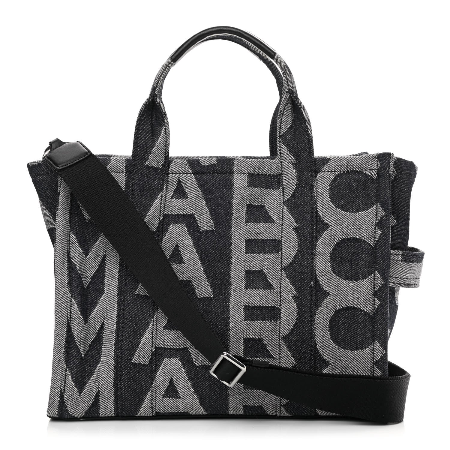 Marc Jacobs Denim Jacquard Medium The Monogram Tote Bag Denim Blue 1 of 12