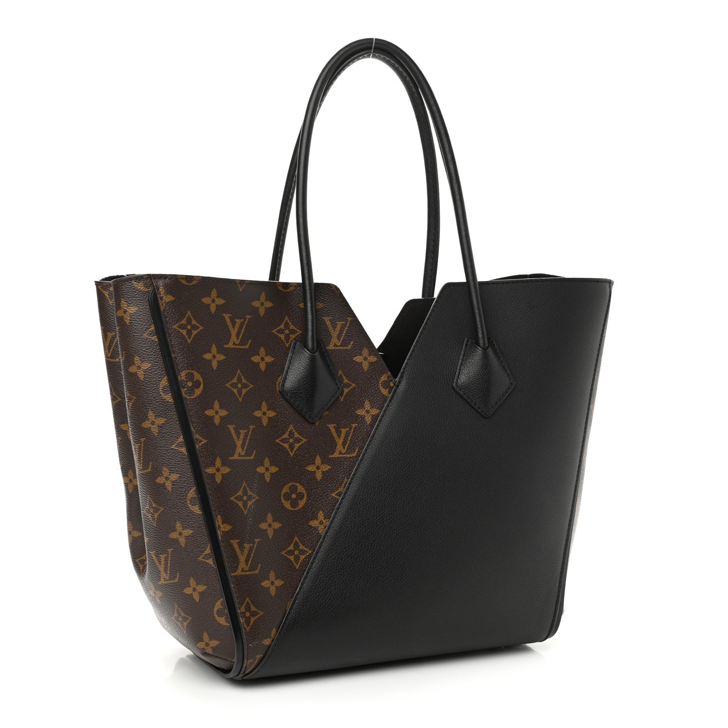 Louis Vuitton Calfskin Monogram Kimono Tote Black 3 of 12