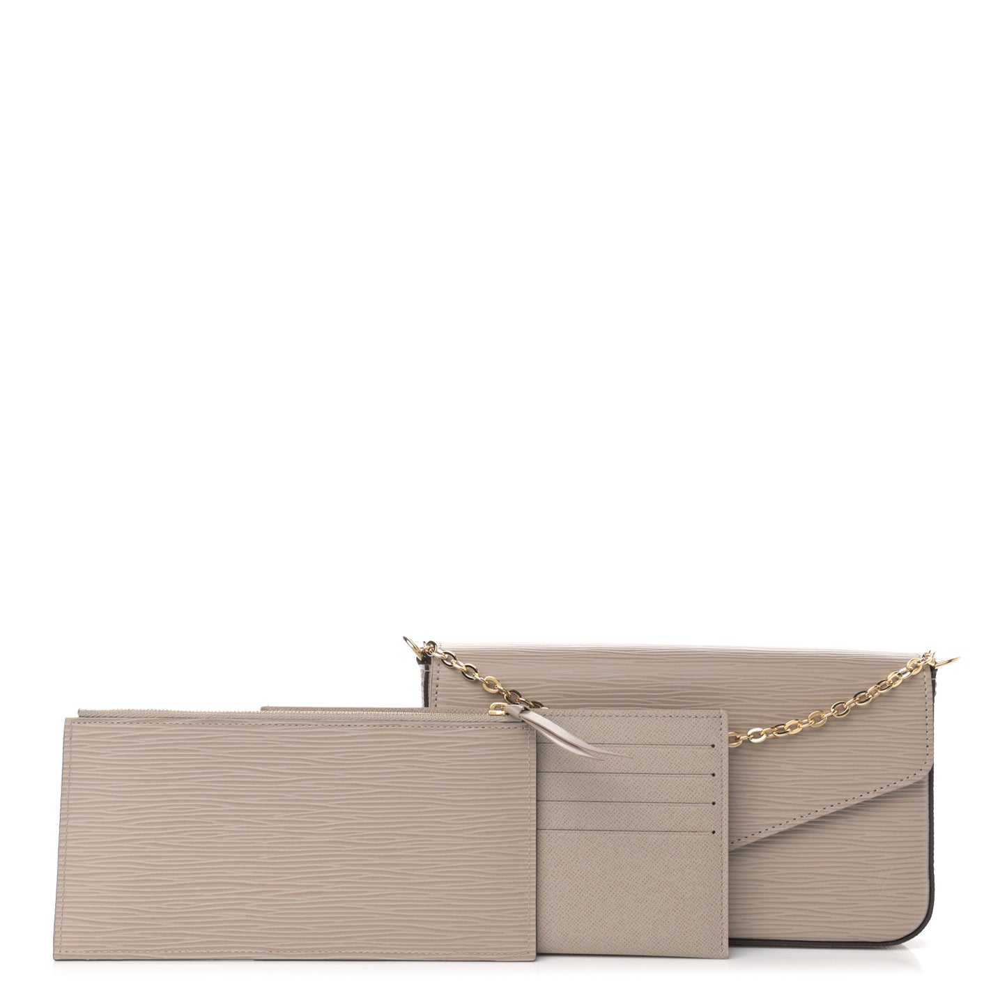 Epi Felicie Pochette Chain Wallet Galet