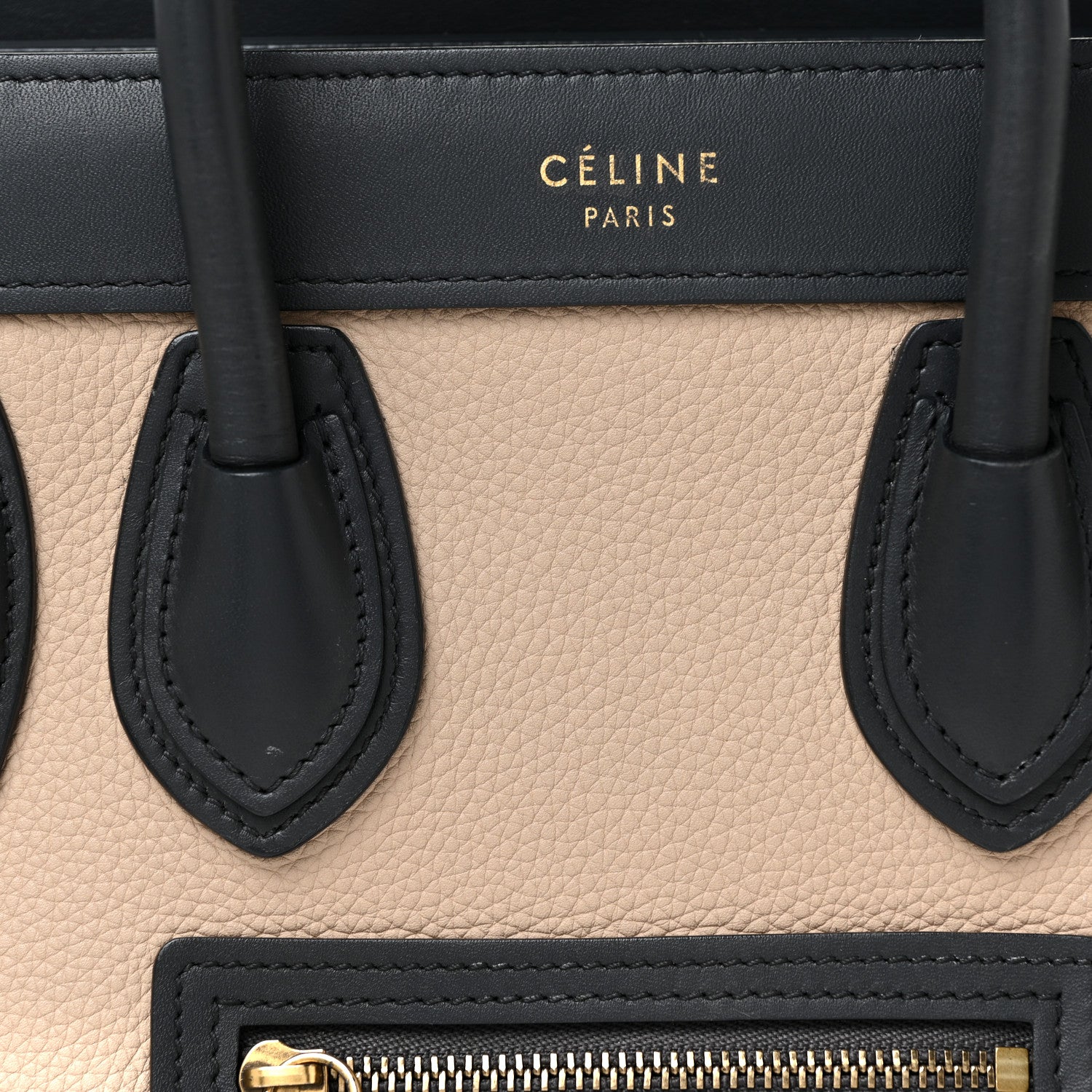 Celine Baby Grained Calfskin Nubuck Nano Tri-Color Luggage Fuchsia 8 of 26