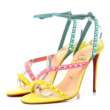 Christian Louboutin Nappa Spikes Mafaldina 100 Sandals 38.5 Version Multi 3 of 8