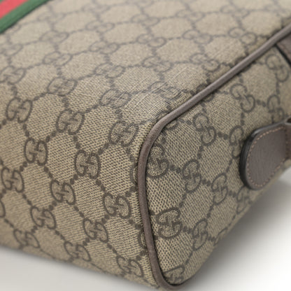 Gucci GG Supreme Monogram Web Small Ophidia Shoulder Bag Brown 11 of 21