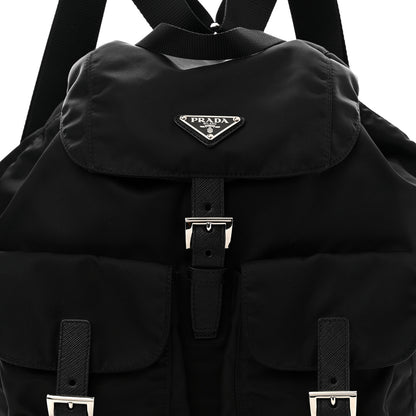 Prada Tessuto Nylon Saffiano Medium Backpack Black 7 of 9