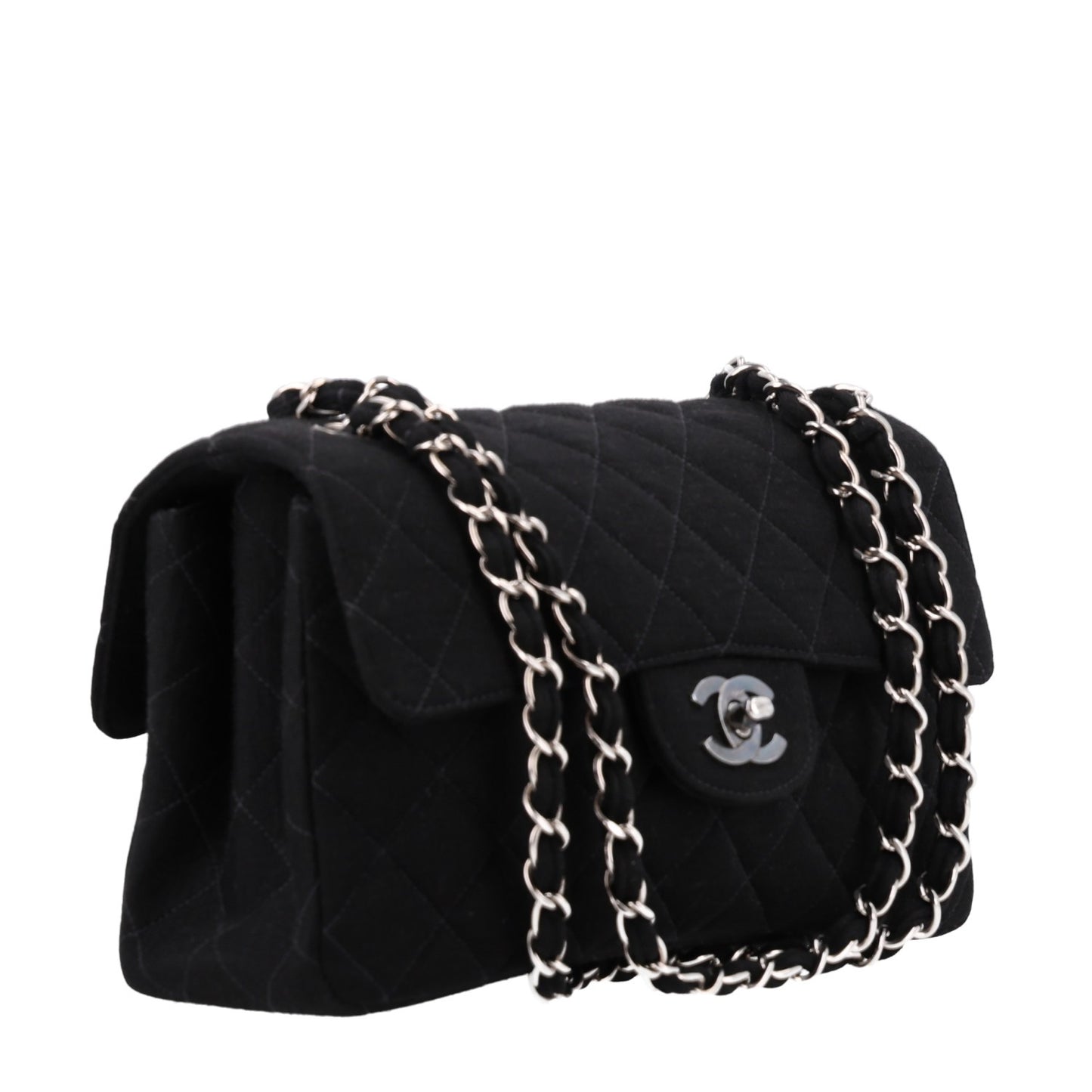 Jersey Double Sided Jumbo Flap Black