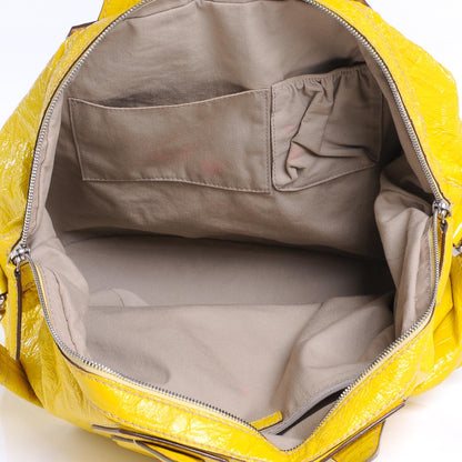 Givenchy Crinkled Patent Leather Medium Nightingale Yellow 6 of 8