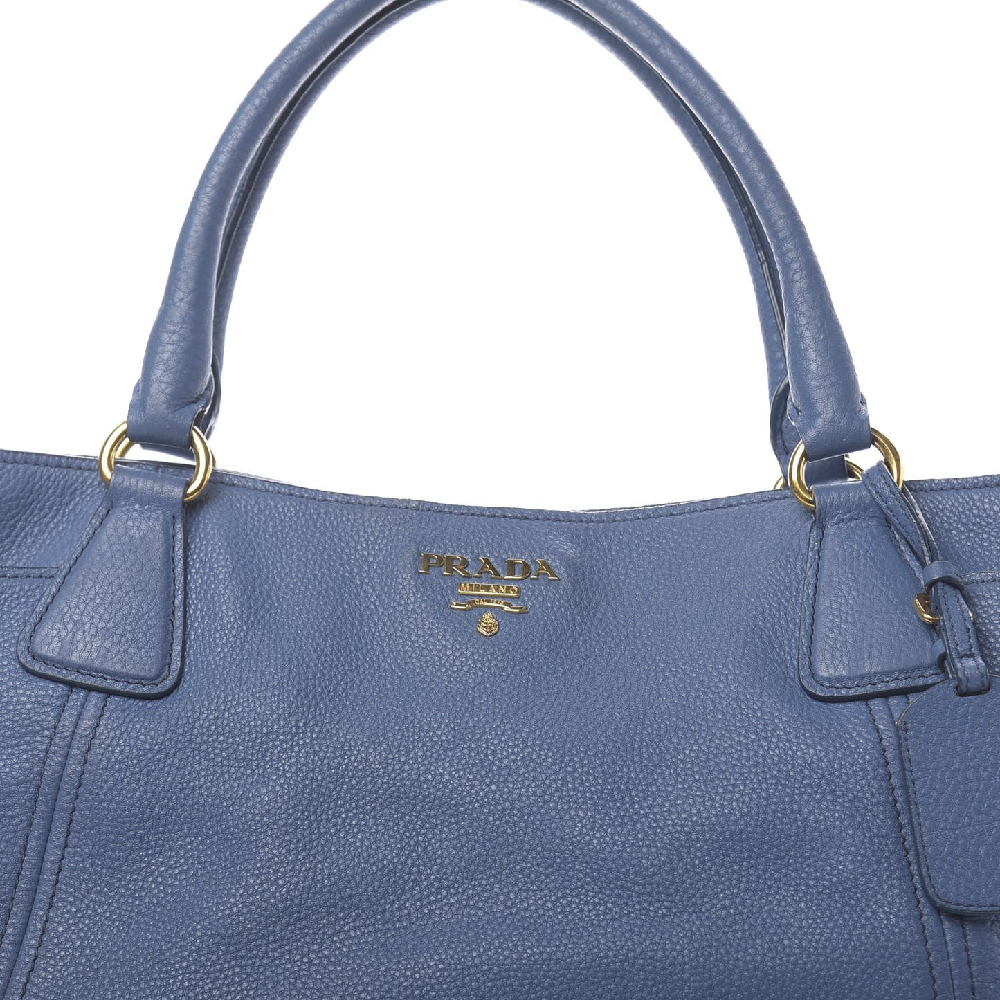Vitello Daino Side Pocket Tote Cobalto