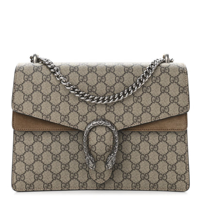 Gucci GG Supreme Monogram Medium Dionysus Shoulder Bag Taupe 1 of 11