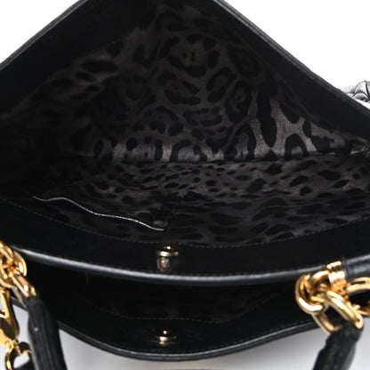 Dolce & Gabbana Calfskin Quilted Extra Large Miss Sicily Satchel Black 6 of 13