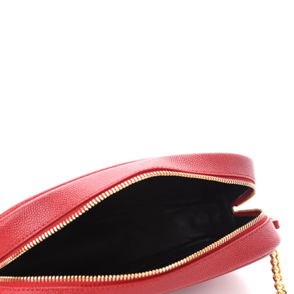 Saint Laurent Grain De Poudre Matelasse Monogram Mini Lou Camera Bag Eros Red 5 of 11