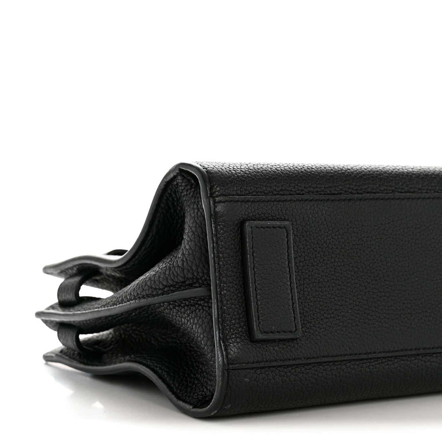 Grained Calfskin Nano Sac De Jour Souple Black Black
