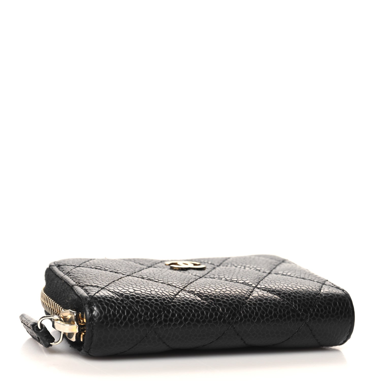 Chanel Caviar Quilted Zip Coin Purse Black 4 of 8