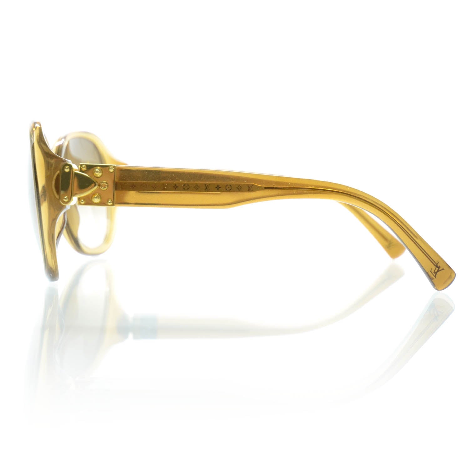 Louis Vuitton Oversized Soupcon Sunglasses Light Glitter Honey 4 of 11