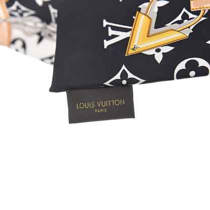 Louis Vuitton Silk Monogram Confidential Bandeau Black 3 of 3