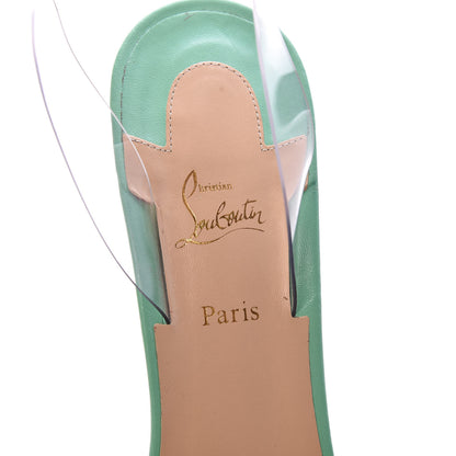 Christian Louboutin Shiny Nappa PVC Jonatina 100 Sandals 39.5 Opal 5 of 9