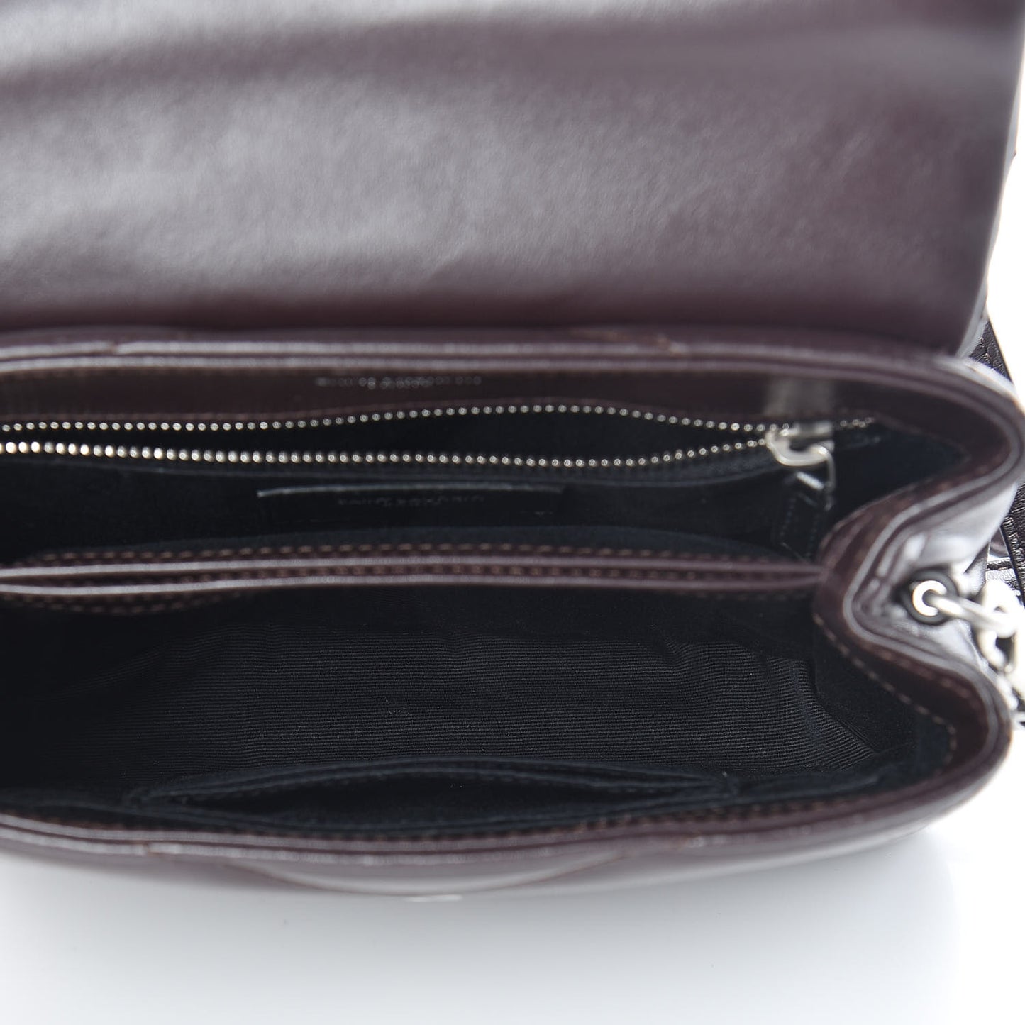 Calfskin Y Quilted Monogram Toy Loulou Crossbody Bag Black Tulipe