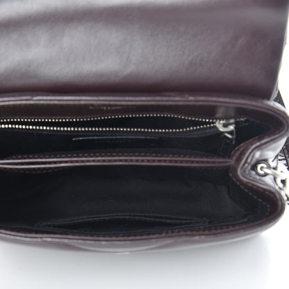 Saint Laurent Calfskin Y Quilted Monogram Toy Loulou Crossbody Bag Black Tulipe 5 of 11
