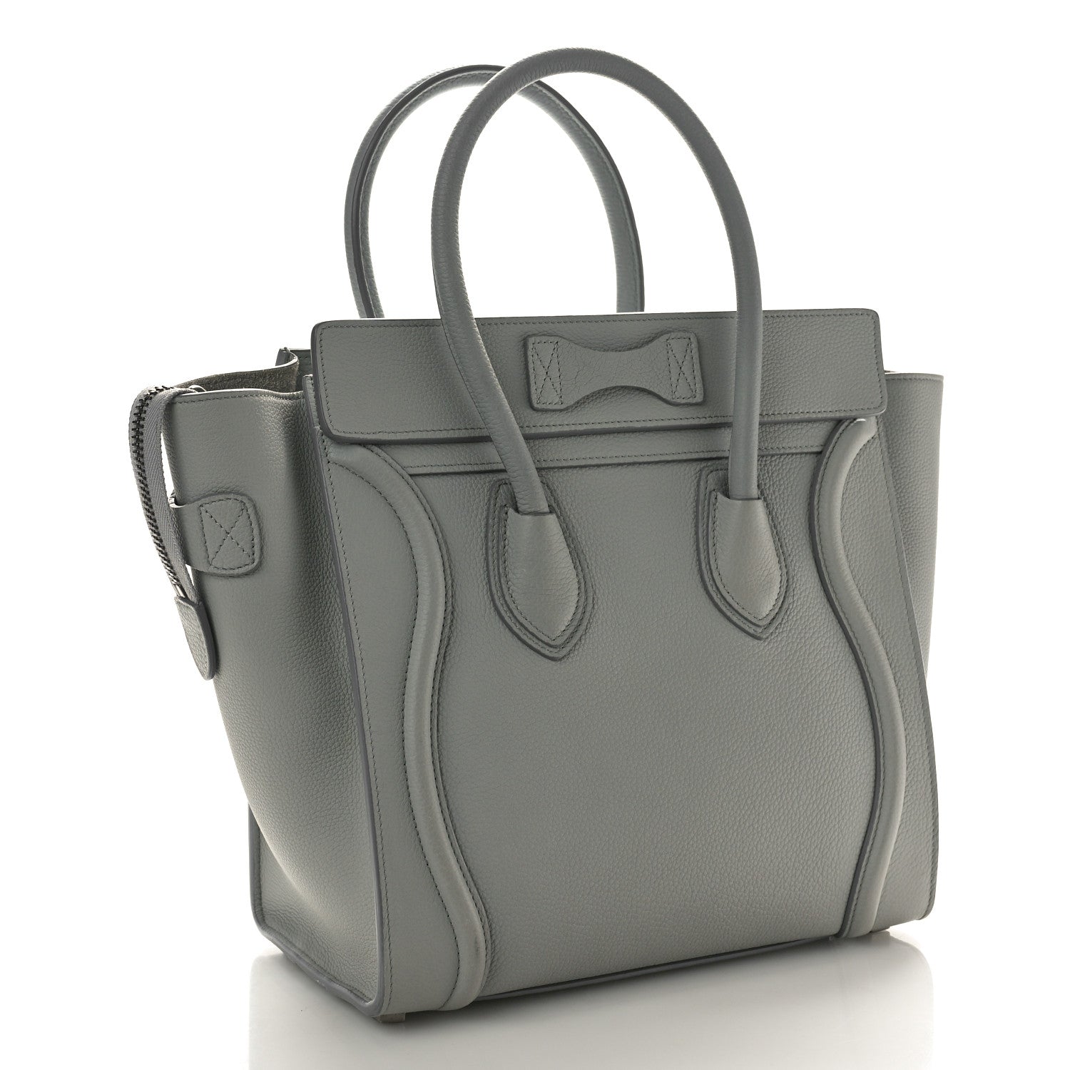 Celine Baby Drummed Calfskin Micro Luggage Sky 3 of 11