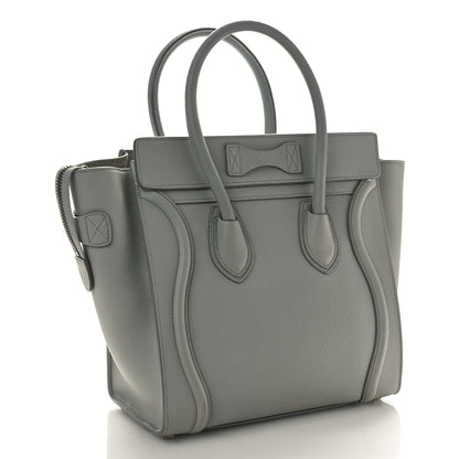 Celine Baby Drummed Calfskin Micro Luggage Sky 3 of 11