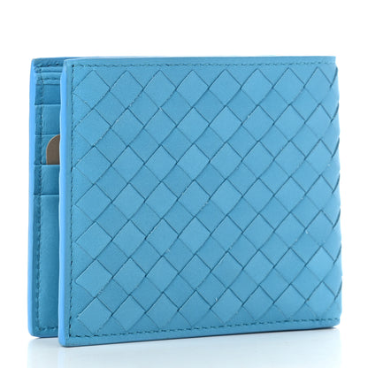 Bottega Veneta Nappa Intrecciato Bifold Wallet Sky Blue 3 of 10