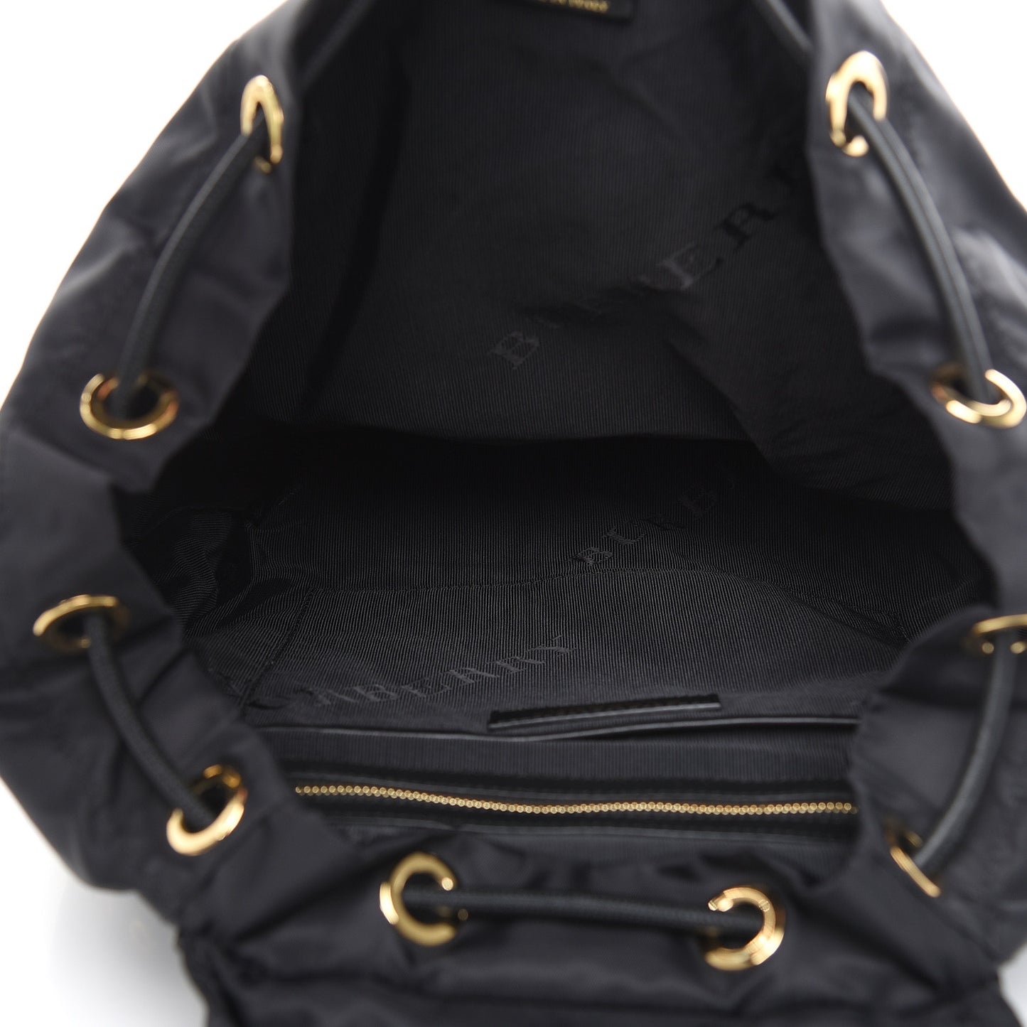 Nylon Large Rucksack Backpack Black