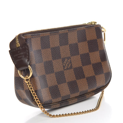 Louis Vuitton Damier Ebene Complice Trunks and Bags Mini Pochette Accessories Red 3 of 7