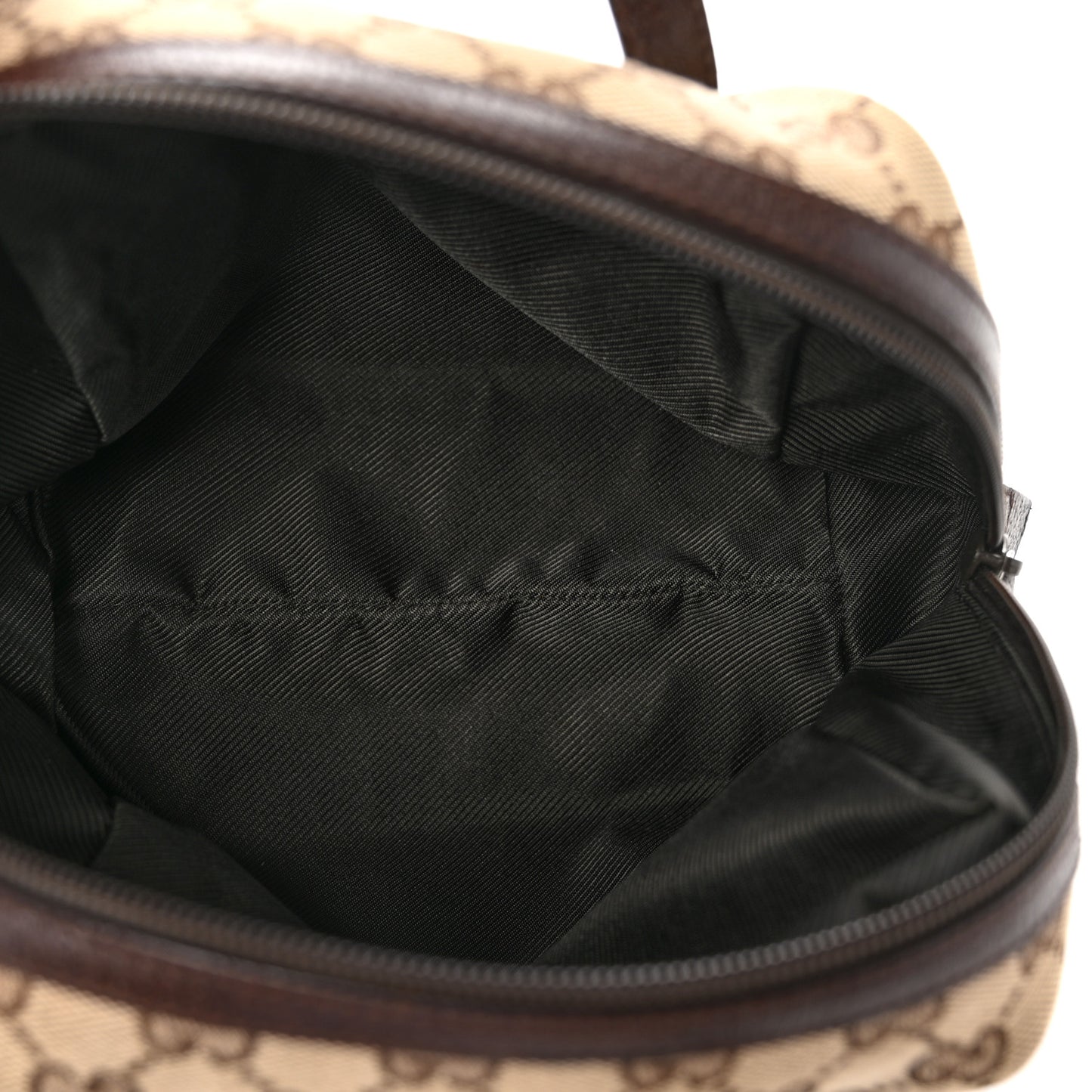 Monogram Calfskin Large Balthus Cosmetic Pouch Beige Ebony Cocoa