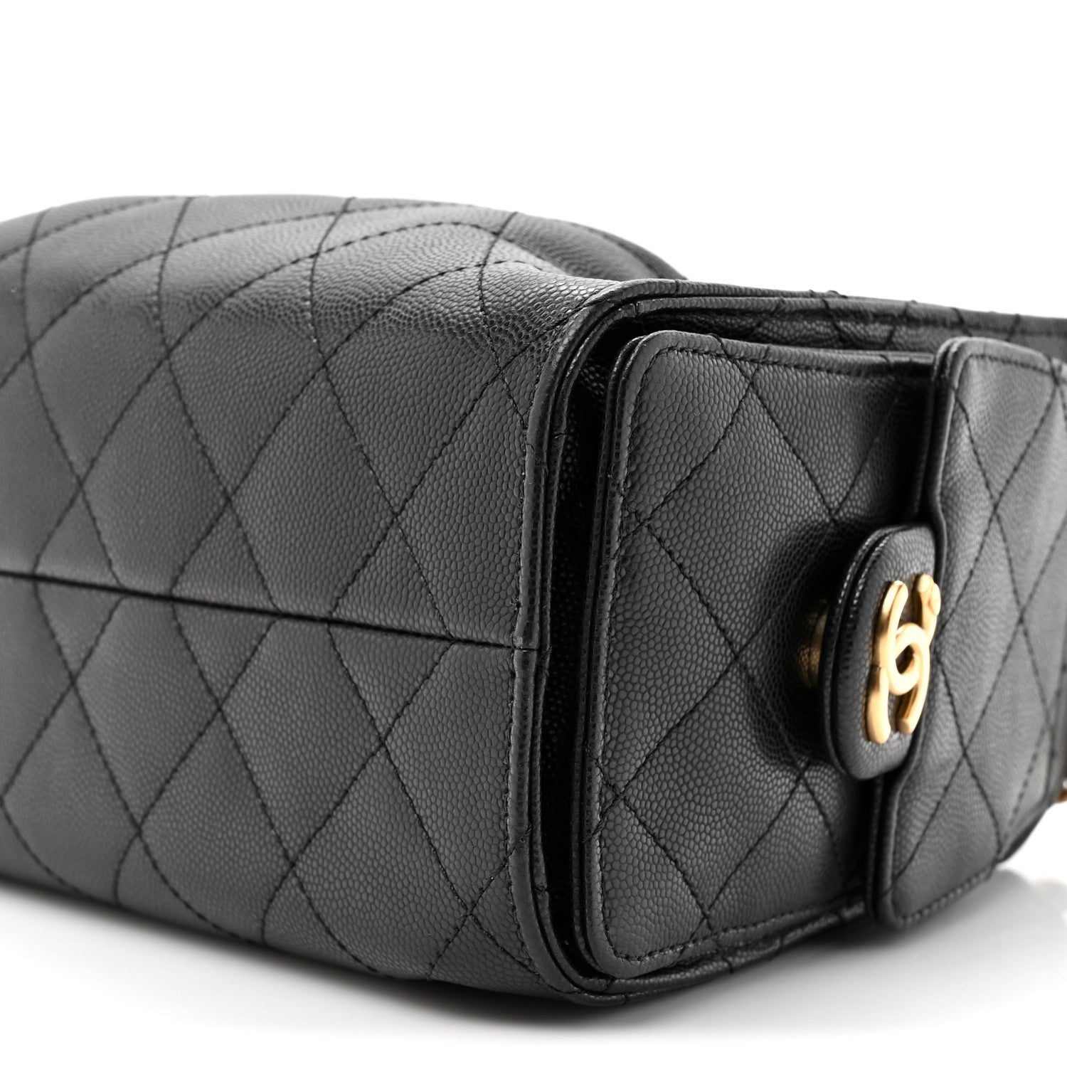 Chanel Caviar Quilted Mini Chanel 25 Handbag Black 9 of 11