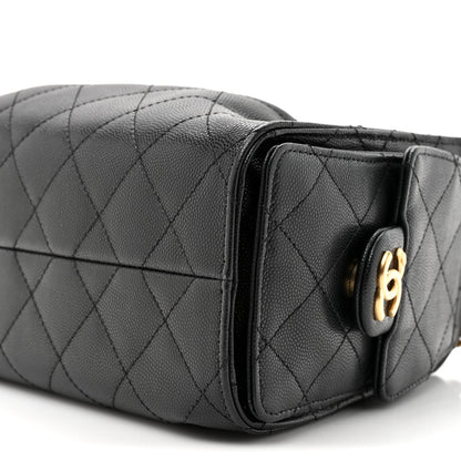 Chanel Caviar Quilted Mini Chanel 25 Handbag Black 9 of 11