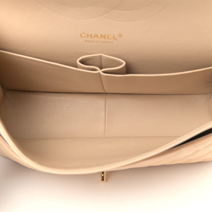 Chanel Lambskin Quilted Jumbo Double Flap Beige Clair 5 of 16