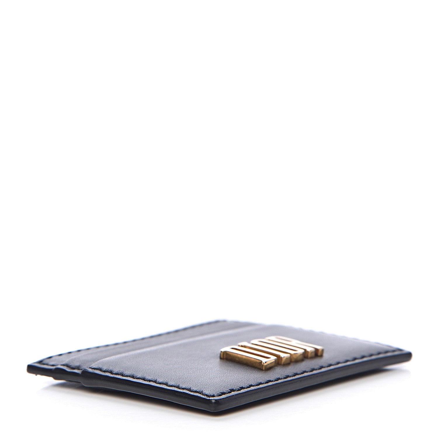 Christian Dior Calfskin D-Fence Card Holder Black 4 of 6