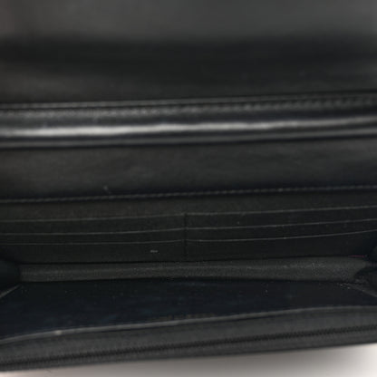 Chanel Caviar Chevron Quilted Boy Wallet On Chain WOC Black 6 of 11