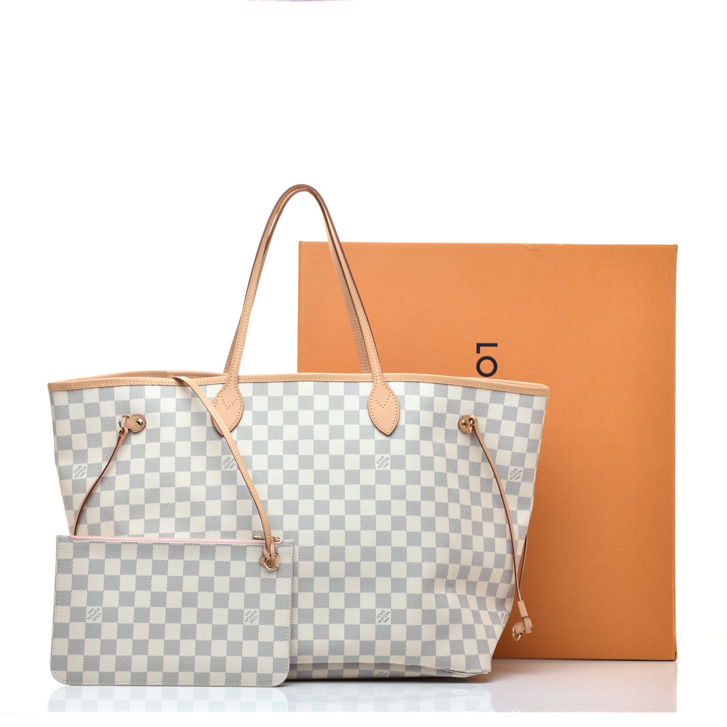 Damier Azur Neo Neverfull GM Rose Ballerine