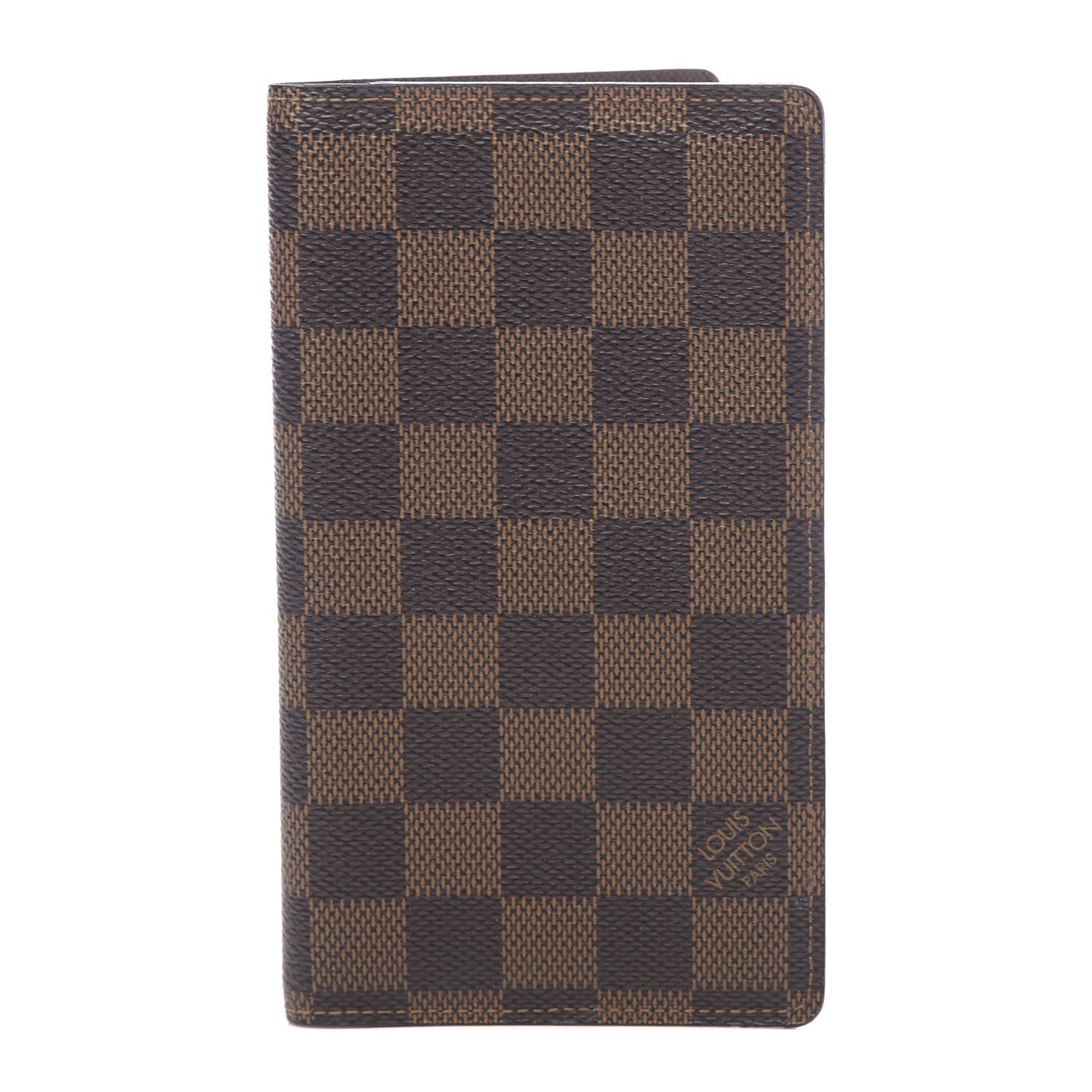 Damier Ebene Checkbook Cover Wallet